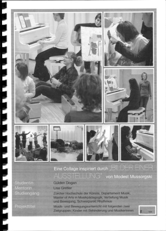 Eine Collage inspiriert durch 'Bilder einer Ausstellung' von Modest Mussorgski