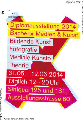 Diplomausstellung 2014, Bachelor Medien und Kunst