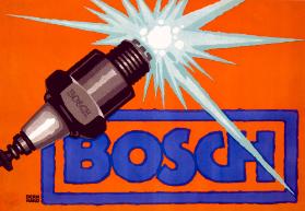 1. Lichtquelle ; 01 Bosch, 1915, Plakat, Lucian Bernhard, © 2004, ProLitteris, 8031 Zürich, Pla…