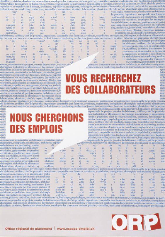 Vous recherchez des collaborateurs - nous cherchons des emplois - potentiel personnel - personnel potentiel - Office régional de placement - ORP