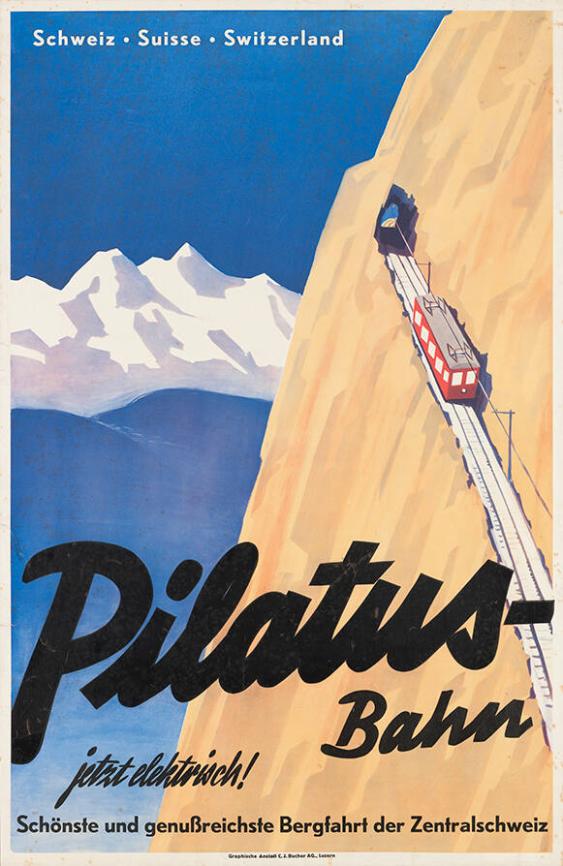 Schweiz - Suisse - Switzerland - Pilatus-Bahn - Jetzt elektrisch! Schönste und genussreichste Bergfahrt der Zentralschweiz