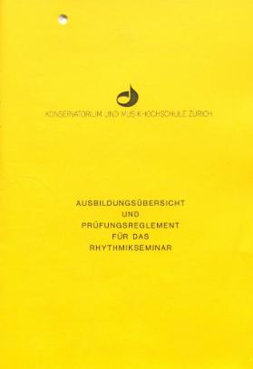 Ausbildungsübersicht und Prüfungsreglement für das Rhythmikseminar