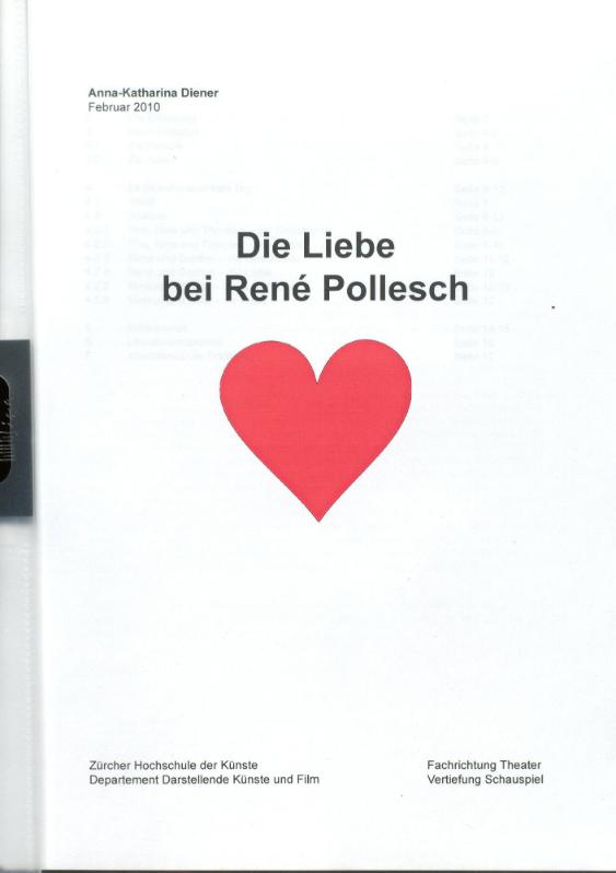 Die Liebe bei René Pollesch
