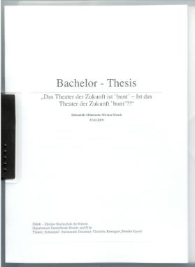 Das Theater der Zukunft ist bunt - ist das Theater der Zukunft bunt ?!