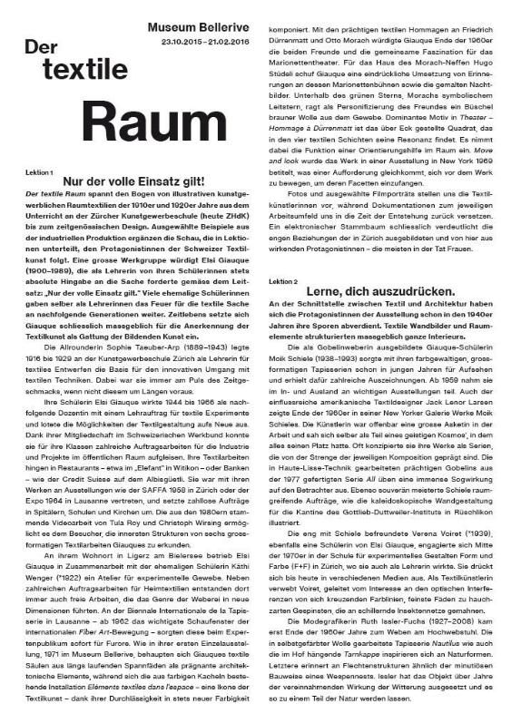 Der textile Raum
