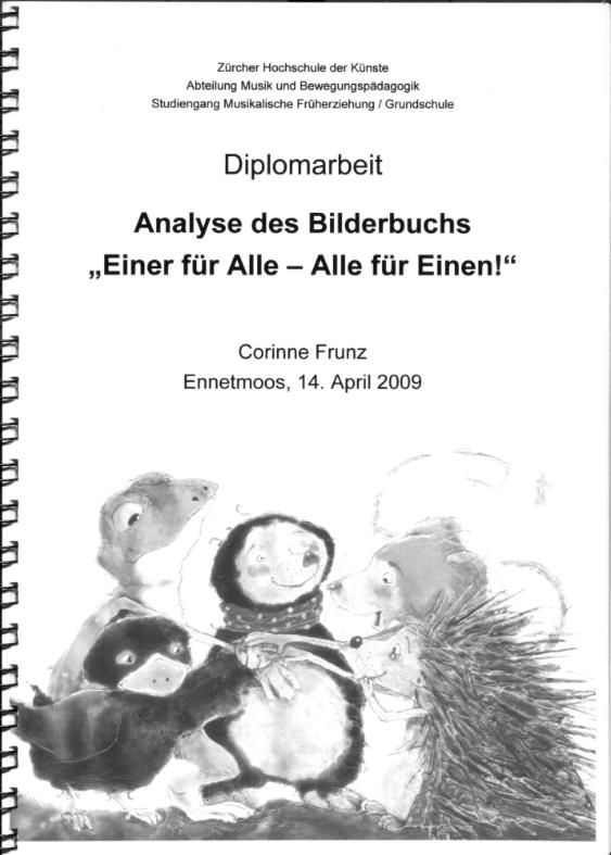 Analyse des Bilderbuchs 'Einer für Alle - Alle für Einen!'