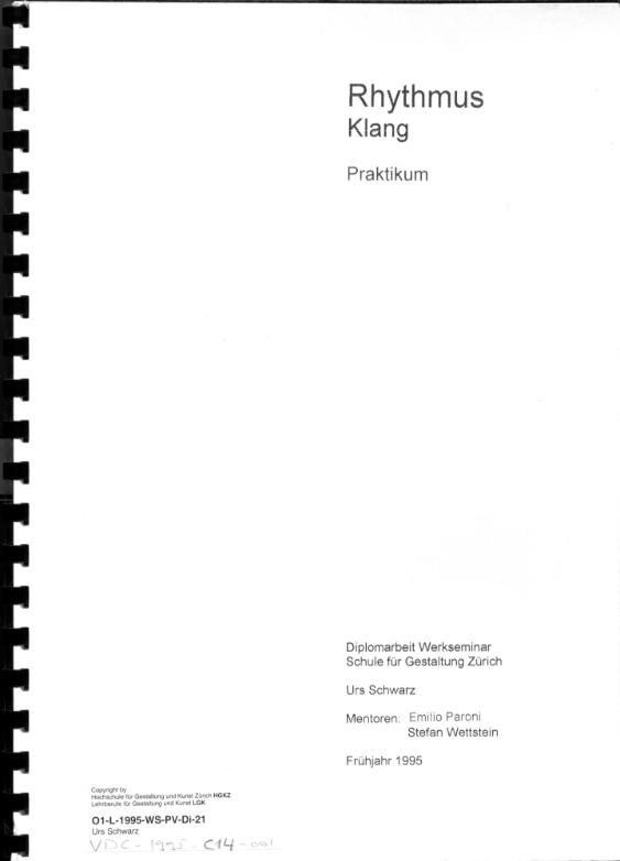 Rhythmus - Klang