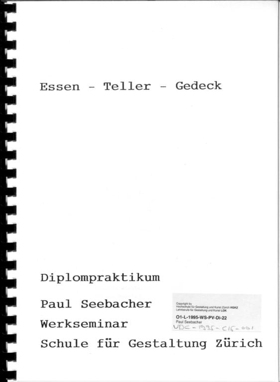 Essen - Teller - Gedeck