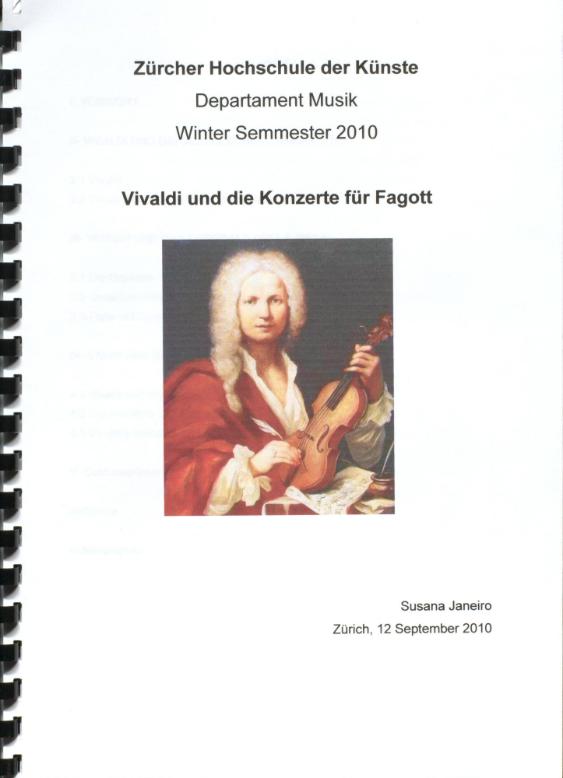Vivaldi und die Konzerte für Fagott