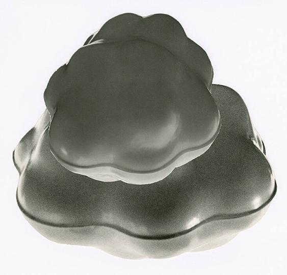 Wolkenlampe - zwei Grössen, aus Fotos herausgeschnitten und aufeinandergeklebt