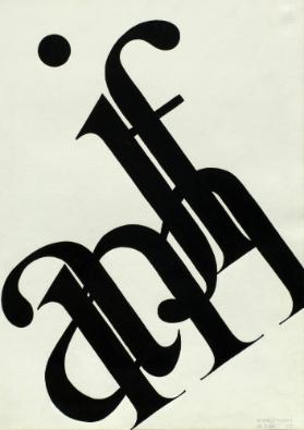 Komposition mit Schrift