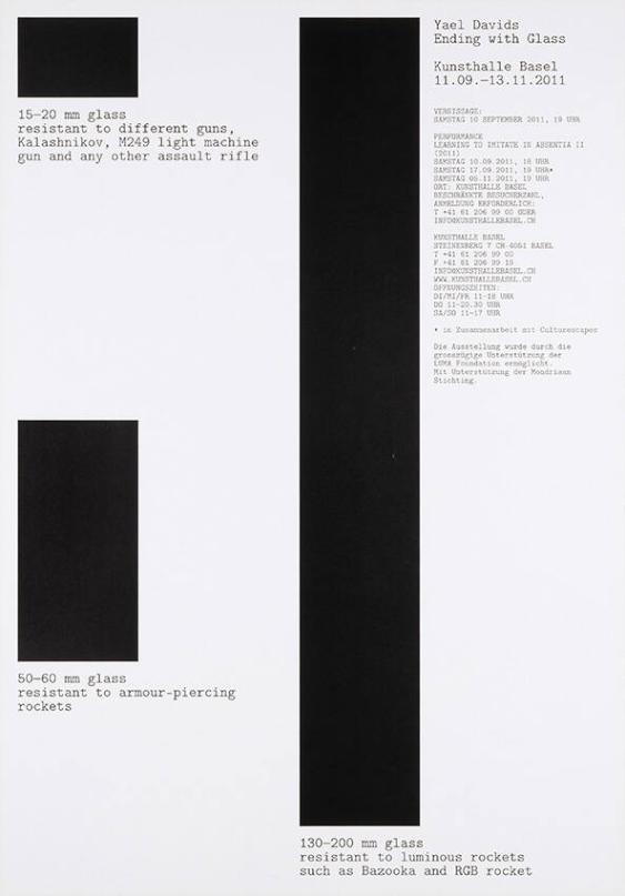 Yael Davids - Ending with Glass - Kunsthalle Basel