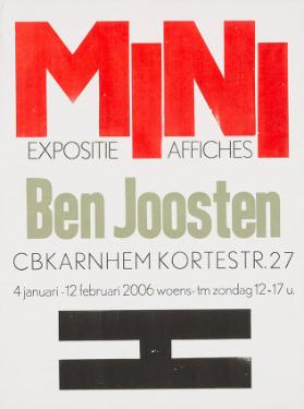 Mini - Expositie affiches Ben Joosten - CBK Arnhem - Kortestr. 27