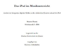 Das iPad im Musikunterricht