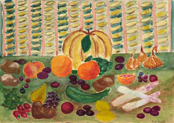 Naturstudien. Stilleben mit Früchten