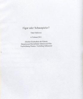 Figur oder Schauspieler'