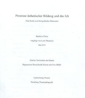Prozesse ästhetischer Bildung und das Ich