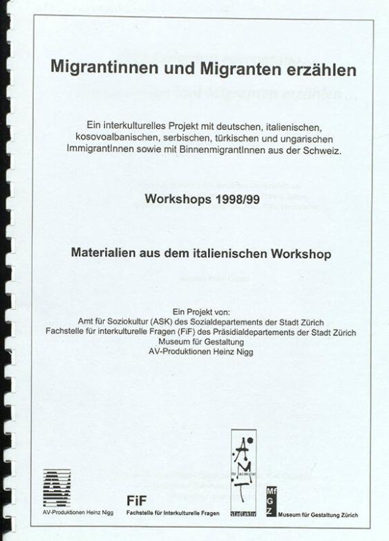 Migrantinnen und Migranten erzählen, Italienischer Workshop 1998/1999