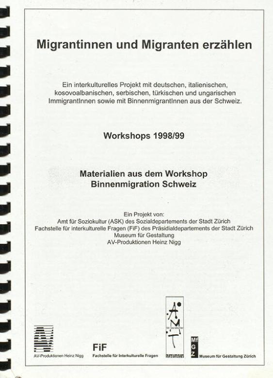 Leben in zwei Welten, Interviews, Bericht und Dokumente zur Immigration und Binnenwanderung in der Schweiz