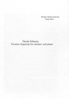 Claude Debussy - Premier rhapsody for clarinet and piano