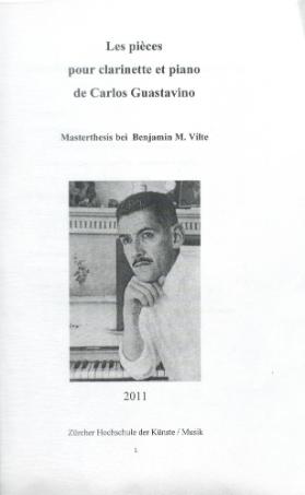Les pièces pour clarinette et piano de Carlos Guastavino