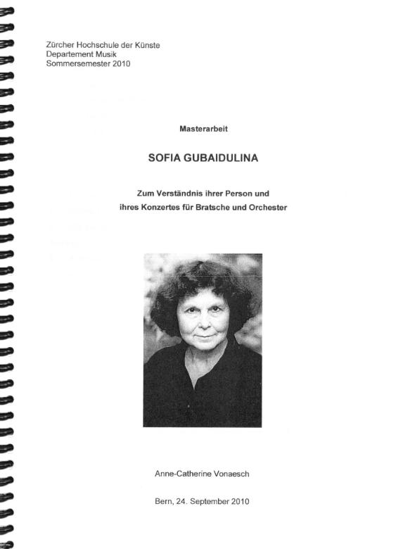 Sofia Gubaidulina