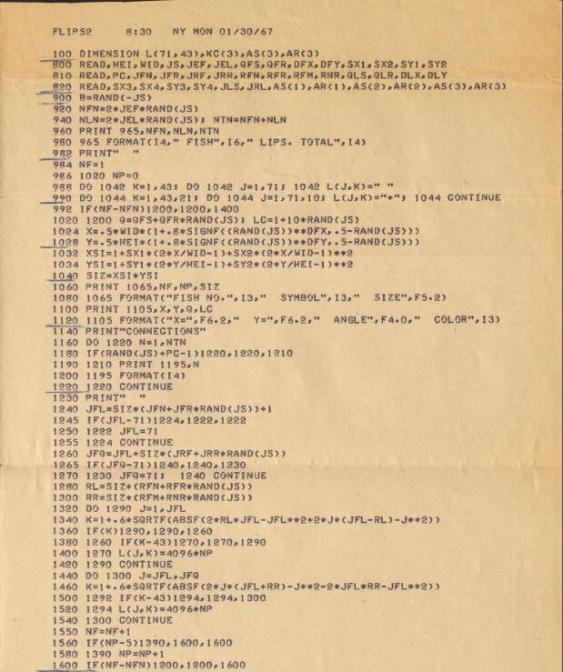 Form- und Farbkompositionen unter Verwendung von Computerprogrammen