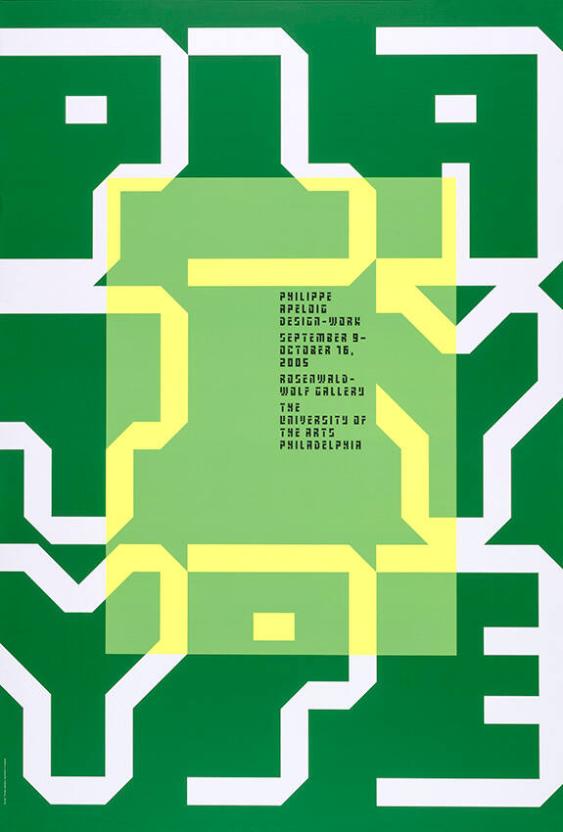Play type - Philippe Apeloig - Design-work - Rosenwald-Wolf Gallery - The University of the Arts - Philadelphia