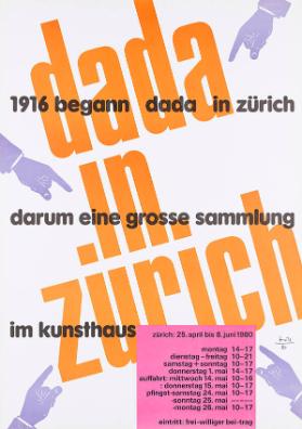 Dada in Zürich - 1916 begann Dada in Zürich - darum eine grosse Sammlung im Kunsthaus