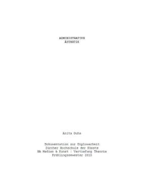 Administrative Ästhetik