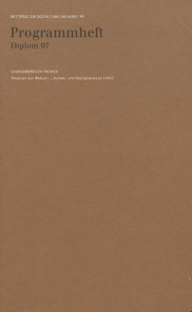 Programmheft Diplom 07