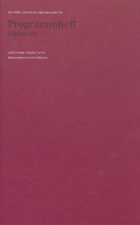 Programmheft Diplom 08
