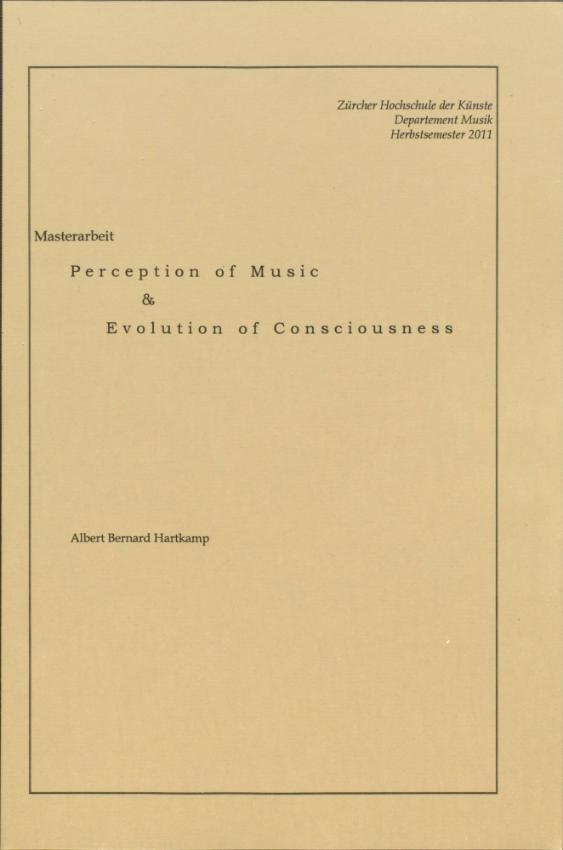 Perception of Music & Evolution of Consciousness
