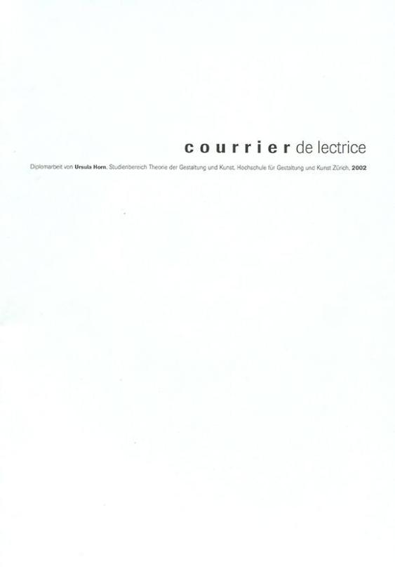 Courrier de lectrice