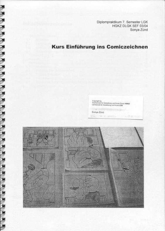 Kurs Einführung ins Comiczeichnen