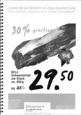 Lebensmittel als Werkstoff in der Zeitgenössischen Kunst