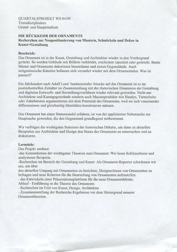 Die Rückkehr der Ornamente