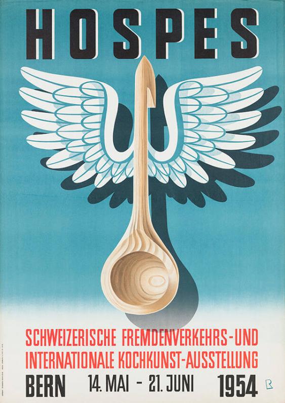 Hospes - Schweizerische Fremdenverkehrs- und Internationale Kochkunst-Ausststellung - Bern 14. Mai-21. Juni 1954