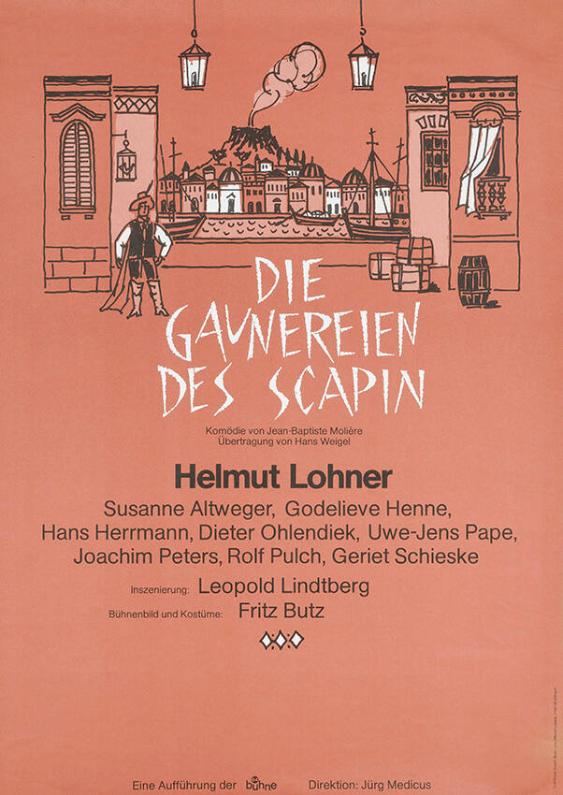 Die Gaunereien des Scapin - Helmut Lohner - Eine Aufführung der Bühne 64