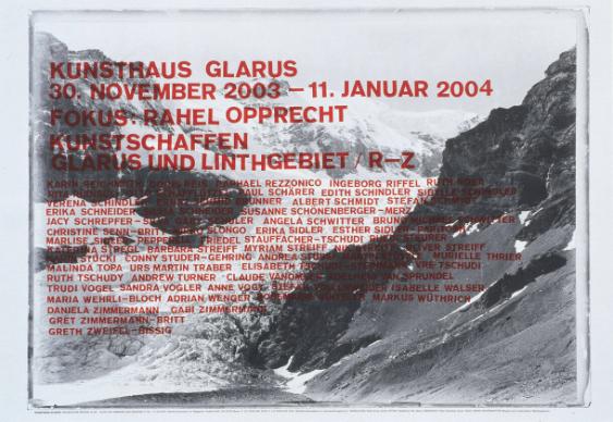 Kunsthaus Glarus - Fokus: Rahel Opprecht - Kunstschaffen Glarus und Linthgebiet