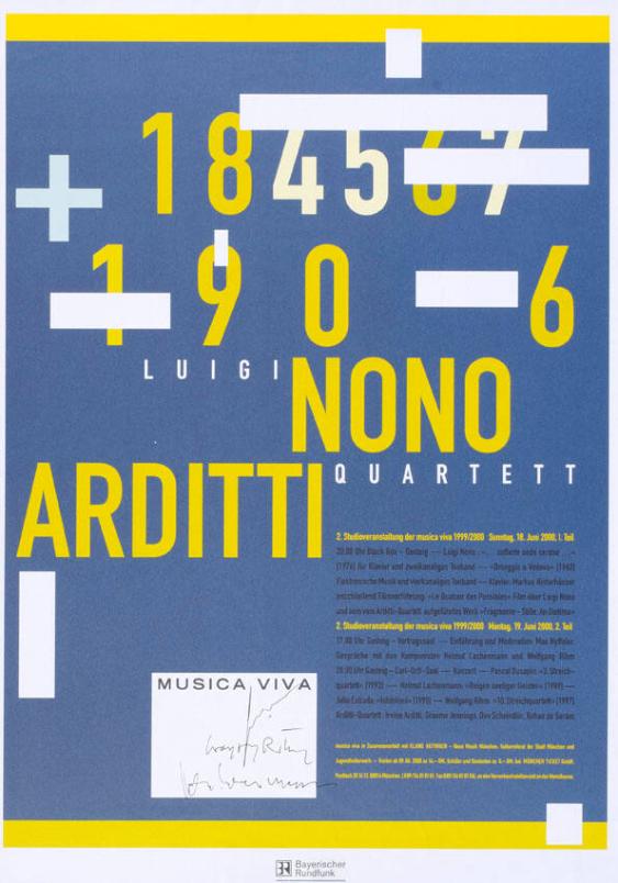 Luigi Nono - Arditti Quartett - Musica viva (...) - Bayerischer Rundfunk