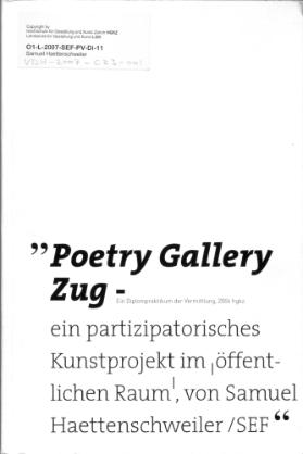 Poetry Gallery Zug