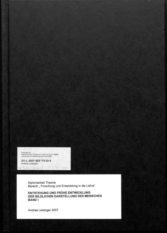 Entstehung und frühe Entwicklung der bildlichen Darstellung des Menschen