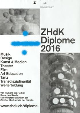 ZHdK Diplome 2016: Plakat