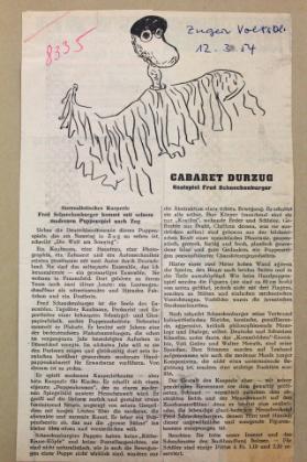 Puppencabaret Fred Schneckenburger: Kritiken und Programme