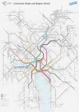 ZVV Liniennetz Stadt und Region Zürich [recto]