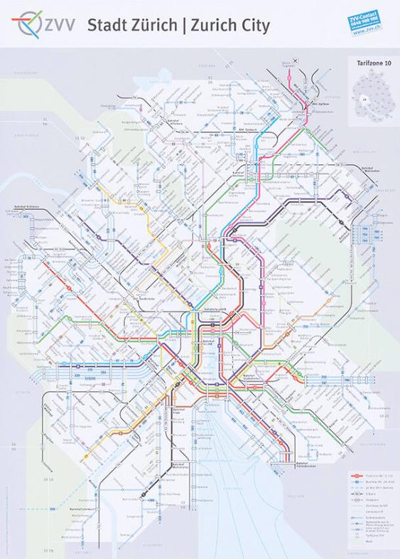 ZVV Stadt Zürich / Zurich City