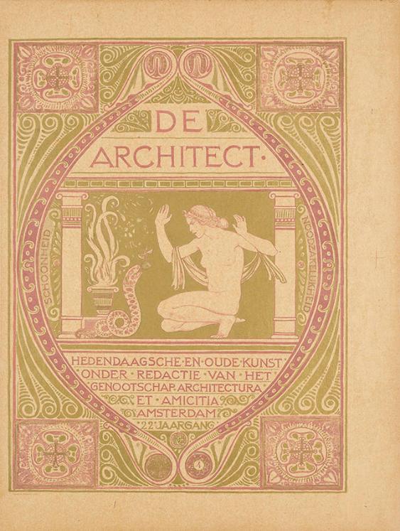De Architect - Hedendaagsche en oude kunst - Onder redactie van het Genootschap Architectura et Amicitia -  Amsterdam - 22 jaargang