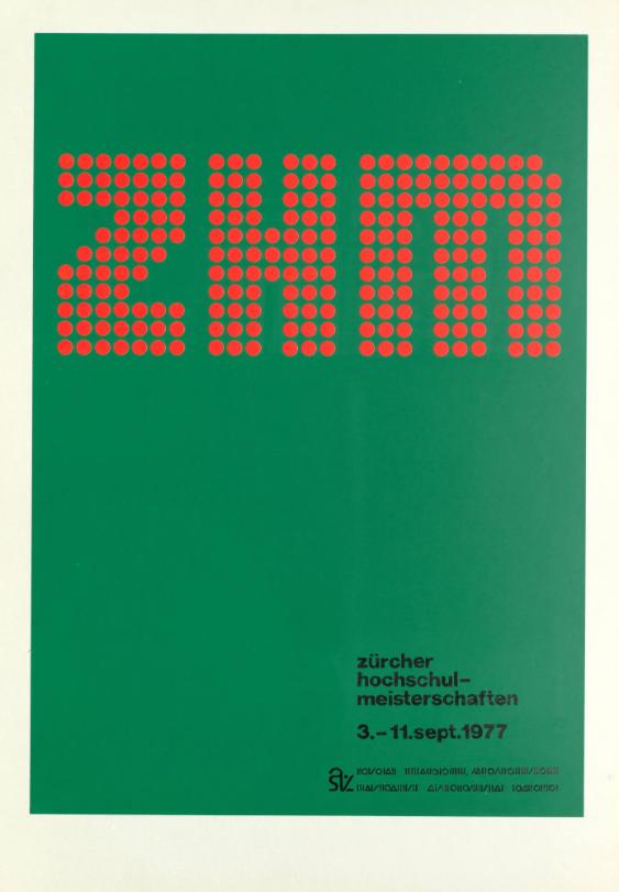 ZHM, Zürcher Hochschulmeisterschaften, 3.-11. September 1977