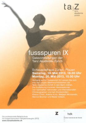 Fussspuren IX, Galavorstellungen der Tanz Akademie Zürich